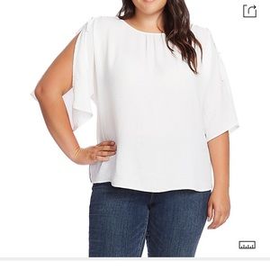 💥HP💥NWT Vince Camuto Split Georgette Blouse